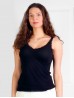 Lace Tank Top W/ Padded Chest Support 